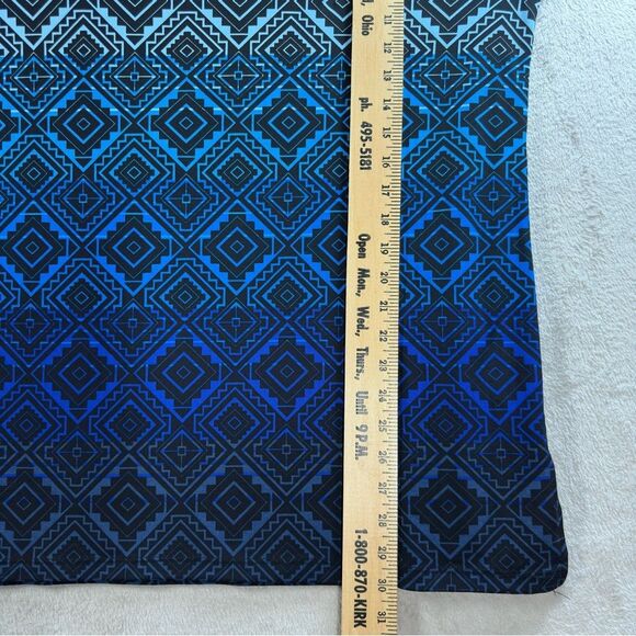 CJ Banks Slinky Flowy Tunic Stretch Blue Printed Ombré‎ 3/4 Sleeves Women’s 2X - Picture 6 of 8